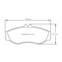 Pagid 1276 колодки тормозные передние, толщина 19,5 мм, состав RSL 29
