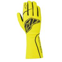 Alpinestars Tech-1 Start V2 перчатки для автоспорта, желтый неоновый / черный, S