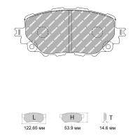 Ferodo Racing FCP4873 колодки тормозные передние, состав колодок "H" (DS 2500), черный