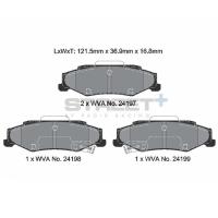 Pagid 8063 колодки тормозные задние, толщина 16,8 мм, состав SP (Street+)