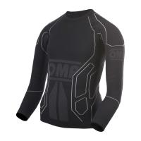 OMP KS Youth футболка для картинга детская (длин. рукав), черный, 8-10 лет