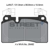 Pagid 8312 колодки тормозные передние, толщина 15,5 мм, состав SP (Street+)