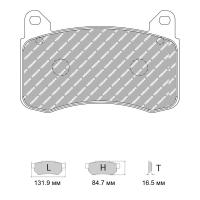 Ferodo Racing FRP3161 колодки тормозные передние, состав колодок "H" (DS 2500), черный