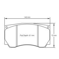 Pagid 8033 колодки тормозные передние, толщина 17,5 мм, состав RST 5