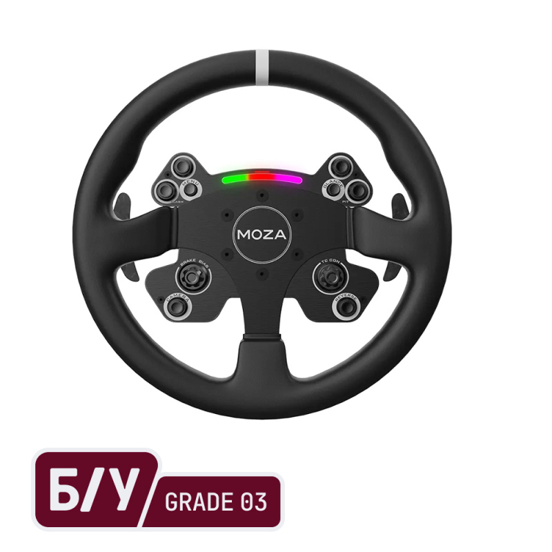 MOZA Racing CS V2 руль для симрейсинга (кожа), 330 мм, б/у