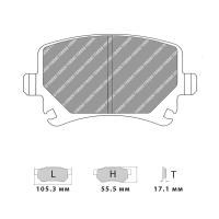 Ferodo Racing FCP1636 колодки тормозные задние, состав колодок DS Performance, черный