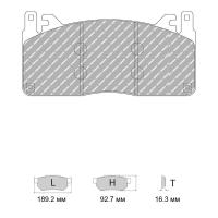 Ferodo Racing FCP4835 колодки тормозные передние, состав колодок "H" (DS 2500), черный