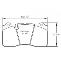 Pagid 8253 колодки тормозные передние, толщина 16 мм, состав RSC 1