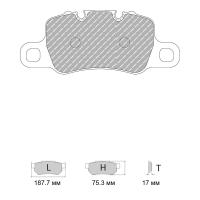 Ferodo Racing FCP4665 колодки тормозные задние, состав колодок "GB" (3.12), черный