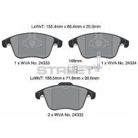 Pagid 8219 колодки тормозные передние, толщина 20 мм, состав SP (Street+)