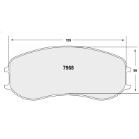 Performance Friction 7968 колодки тормозные передние, толщина 28 мм, состав 11, черный