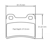 Pagid 5105 колодки тормозные задние, толщина 15,2 мм, состав K 1