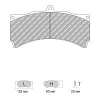 Ferodo Racing FRP3061 колодки тормозные, состав колодок "R" (DS 3000), черный