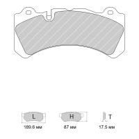 Ferodo Racing FRP3098 колодки тормозные передние, состав колодок DS Performance, черный