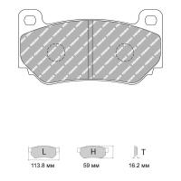 Ferodo Racing FRP3085 колодки тормозные передние, состав колодок DS Performance, черный