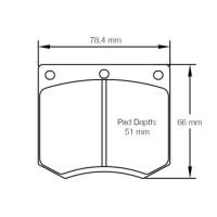 Pagid 4905 колодки тормозные передние, толщина 15,5, состав RSH 29E