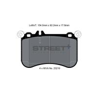 Pagid 8116 колодки тормозные передние, толщина 17,8 мм, состав SP (Street+)