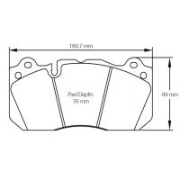 Pagid 8239 колодки тормозные передние, толщина 17 мм, состав RSL 29