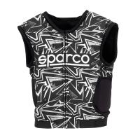 Sparco SJ Pro K-3 жилет защитный для картинга, черный, XS