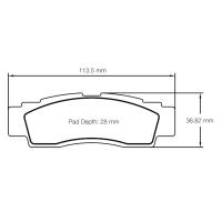 Pagid 6003 колодки тормозные передние, толщина 8,9, состав UT 1