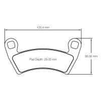 Pagid 6000 колодки тормозные передние и задние, толщина 7,6 мм, состав UT 2