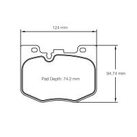 Pagid 8275 колодки тормозные задние, толщина 20 мм, состав RSC 1