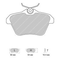 Ferodo Racing FDS995 колодки тормозные задние, состав колодок DS Performance, черный