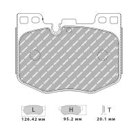 Ferodo Racing FCP5055 колодки тормозные передние, состав колодок "H" (DS 2500), черный