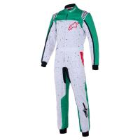 Alpinestars KMX-9 V3 Graphic 6 комбинезон для картинга, белый / зеленый / красный, 40