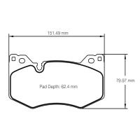 Pagid 8278 колодки тормозные передние, толщина 15.5 мм, состав RSL 1