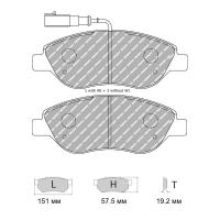 Ferodo Racing FCP1468 колодки тормозные передние, состав колодок DS Performance, черный