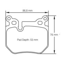 Pagid 8085 колодки тормозные задние, толщина 17 мм, состав RSL 29