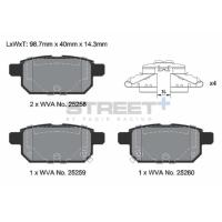 Pagid 8242 колодки тормозные задние, толщина 14,3 мм, состав SP (Street+)