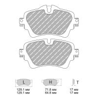 Ferodo Racing FCP4945 колодки тормозные передние, состав колодок "H" (DS 2500), черный