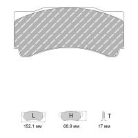 Ferodo Racing FRP3145 колодки тормозные, состав колодок "WB" (DS 1.11), черный