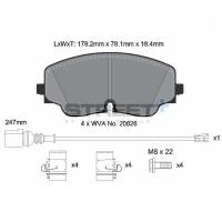 Pagid 8218 колодки тормозные передние, толщина 18,4 мм, состав SP (Street+)
