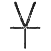Sparco Club H-4R ремни безопасности, 5 точки, 3", черный