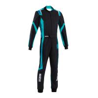 Sparco Thunder Advanced комбинезон для картинга детский, черный / голубой, 120