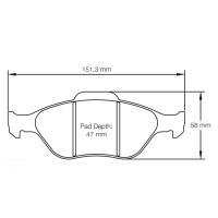 Pagid 4913 колодки тормозные передние, толщина 17,9 мм, состав RST 3