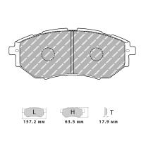 Ferodo Racing FCP1984 колодки тормозные передние, состав колодок DS Performance, черный