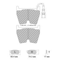 Ferodo Racing FDS5023 колодки тормозные передние