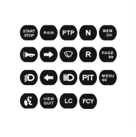 AIM стандартные кнопки на клеевой основе (19 шт.), черный