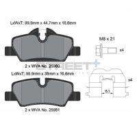 Pagid 8305 колодки тормозные задние, толщина 16,6 мм, состав SP (Street+)