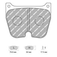 Ferodo Racing FRP3113 колодки тормозные передние, состав колодок "R" (DS 3000), черный