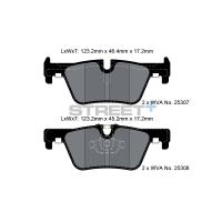 Pagid 8117 колодки тормозные задние, толщина 17,2 мм, состав SP (Street+)