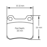 Pagid 1177 колодки тормозные задние, толщина 15,5 мм, состав RSH 42