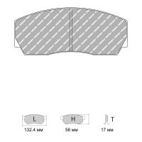 Ferodo Racing FRP216 колодки тормозные, состав колодок DS Performance, черный