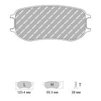 Ferodo Racing FRP3152 колодки тормозные задние, состав колодок "GB" (DS 3.12), черный