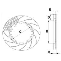 Pagid ED362320301 / ED362320401 ротор тормозной, левый, серебристый