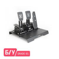 Caravangoes M2 педали для симрейсинга, 3 педали (газ, тормоз, сцепление), б/у (Grade 1), черный / серебристый